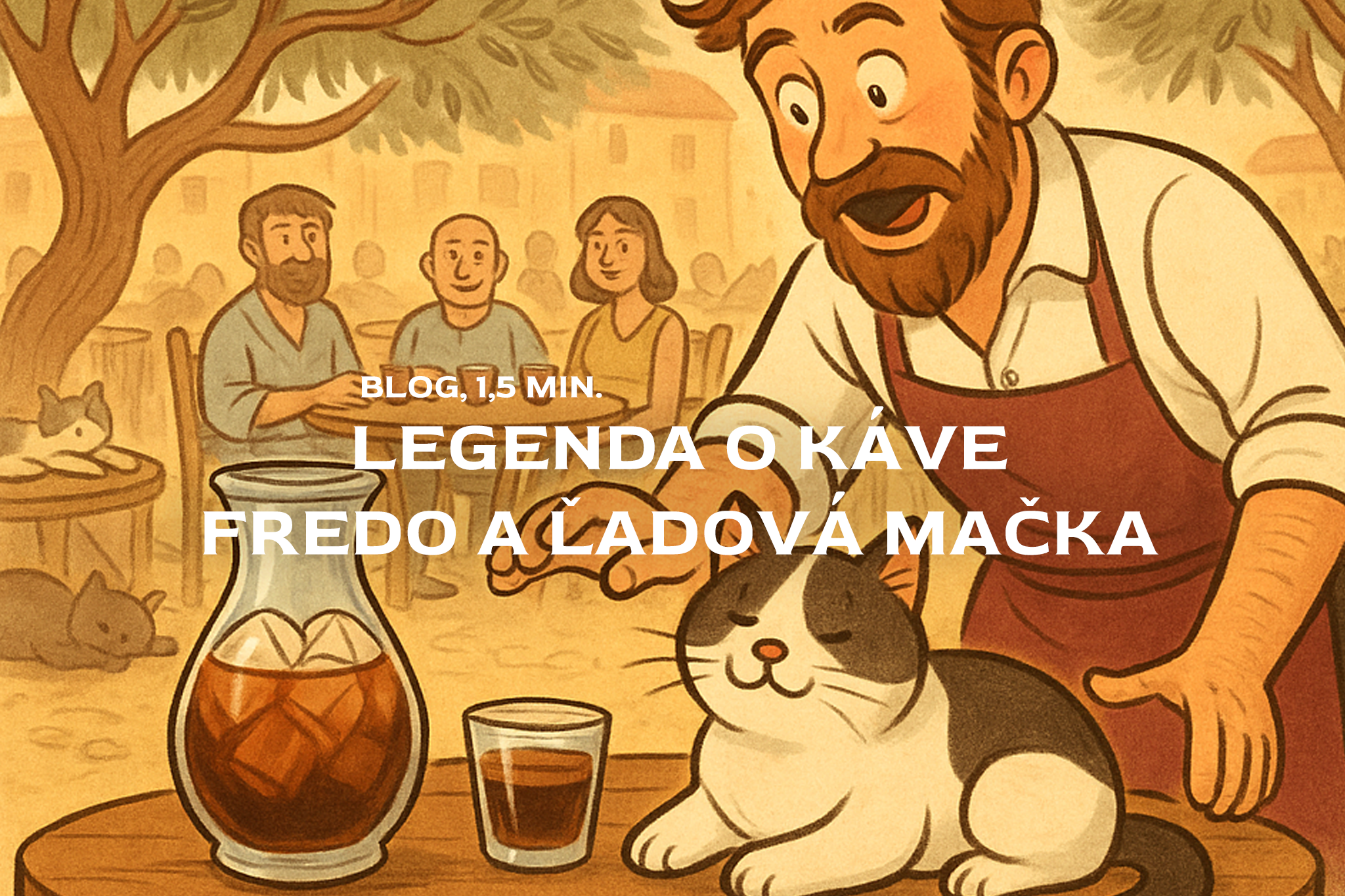 Káva Freddo a ľadová mačka